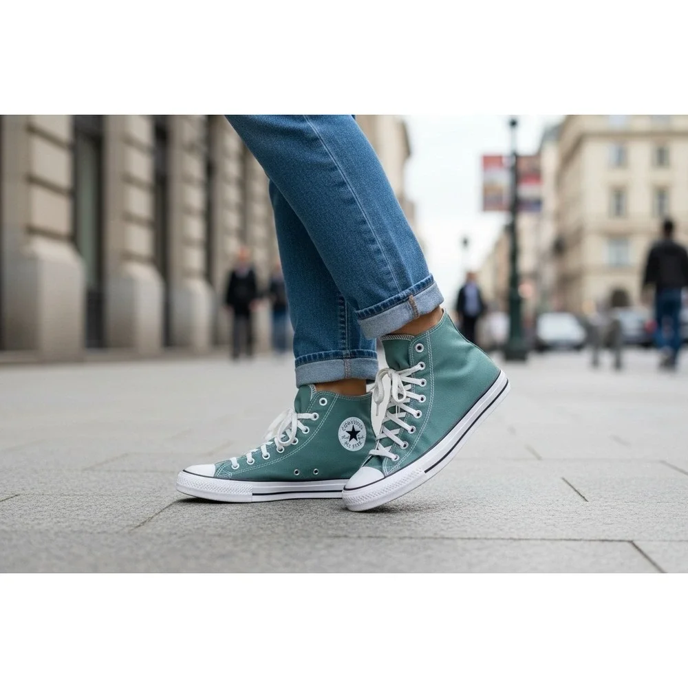 Converse CTAS Hi True Nature Green Men's 13 / Women's 15 Canvas Sneakers